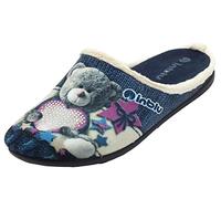 Inblu Pantofole Peluche, Donna, Blu, 37 EU