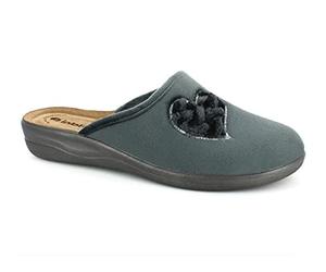 Inblu PANTOFOLE SOFFICE CUORE - CF39 40 Grigio