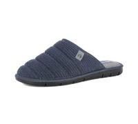 inblu Pantofole Uomo a Fasce con Logo, Tomaia e Plantare in Tessuto Soffice, Suola Sintetica Resistente, Blu, 42 EU