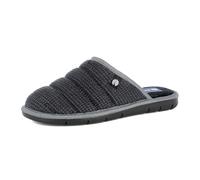 inblu Pantofole Uomo a Fasce con Logo, Tomaia e Plantare in Tessuto Soffice, Suola Sintetica Resistente, Grigio, 41 EU