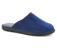 Inblu | Pantofole Uomo Con Logo Ricamato, Pantofole Uomo Invernali In Tessuto Imbottito, Colore Blu, 41
