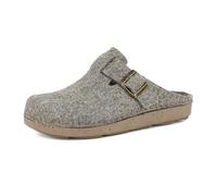 inblu Pantofole Uomo ECOFRIENDS in Feltro con Fibbia, Tortora, 44 EU