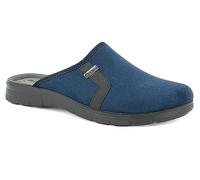 inblu Pantofole Uomo Invernali Pelle Ciabatte Calde Eleganti Comode Slip On Morbide da Casa IB-BG0049 (Blu Navy,40)