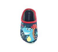 Inblu | Pantofoline Dinosauri, Pantofole Invernali Bambino in Morbido Tessuto Imbottito, Unisex, Colore Blu, 30