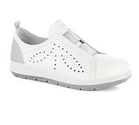 inblu Pantoscarpe Sneakers con Elastici, Scarpe con Lacci Donna, Bianco, 39 EU