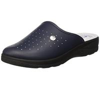 Inblu Ciabatte chiuse da lavoro sanitarie uomo pelle pantofole Blu Bianco Rotex