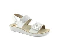 inblu Sandaletti con Elastico e Strappo, Sandali, Bianco, 32 EU