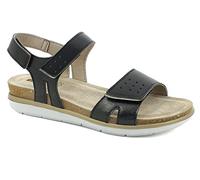 inblu Sandali Bassi con Chiusura a Strappo, Donna, Nero, 40 EU