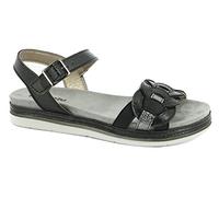 inblu Sandali Bassi con intrecci, Donna, Nero, 37 EU