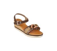 Inblu Sandali da donna con zeppa e catena decorativa