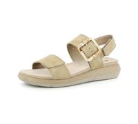 inblu Sandali Donna a Fascia con Strappo e Cinturino con Fibbia Quadrata, Plantare in Tessuto Imbottito, 37 EU