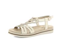inblu Sandali Donna con Cinturino Regolabile e Brillantini, Morbido Plantare in Tessuto Imbottito, Platino, 40 EU