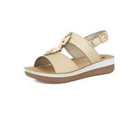 inblu Sandali Donna con Fasce e Catena, Plantare in Vera Pelle