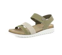 inblu Sandali Donna con Tomaia e Sottopiede in Pelle, Chiusura a Strappo Regolabile, Bassi, Tundra, 36 EU