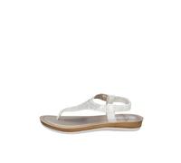 Inblu Sandali infradito con strass ed elastico, donna, bianco, 37