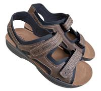 inblu sandali uomo doppio strappo in ecopelle resistente SEQUOIA MAN sottopiede softpianta comoda suola leggera (testa di moro, Sistema Taglie Calzature EU, Adulto, Uomo, Numero, Media, 42)