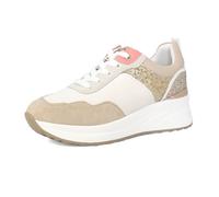 inblu Scarpe da Ginnastica Donna Colorate con Dettagli Brillantini e Paillettes, Sabbia, 37 EU