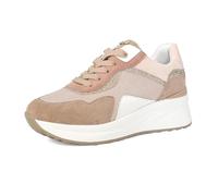 inblu Scarpe da Ginnastica Donna con Dettagli in Brillantini, Suola Bianca con Zeppa, Rosa, 37 EU