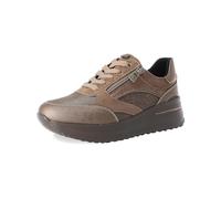 inblu Sneaker Donna Monocolore con Lacci e Cerniera, Scarpe da Ginnastica, Bronzo, 40 EU