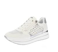 Inblu Sneakers Con Zeppa E Cerniera Bianco - Donna Scarpe Sneakers Sporty Chic