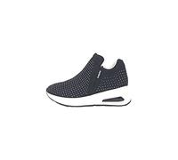 Inblu Sneakers Donna Slip On con Strass, Scarpe da Ginnastica, Nero, 38 EU