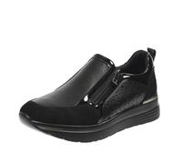 Inblu Sneakers Slip On Con Cerniera Nero - Donna Scarpe Slip On
