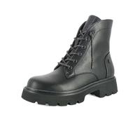 inblu Stivale Donna con Lacci Frontali, Anfibi Stringato con Suola Carrarmato, Nero, 37 EU