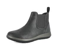 inblu Stivaletti Donna-Pantoscarpa con Elastico, Tomaia in Ecopelle, Plantare Imbottito Estraibile, Tacco 3,5 cm, Stivali a metà Polpaccio, Nero, 37 EU