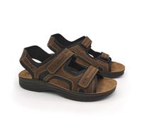 inblu Sandali Uomo da Trekking con Doppia Chiusura a Strappo e Plantare Imbottito, Comodi e Funzionali, dal 39 al 46, Sportivo, Testa di Moro, 40 EU