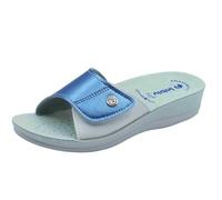 inblu VR000061 Jeans Ciabatte per Donna in Ecopelle con chiusra a Strappo e Zeppa Bassa (Taglia 38)