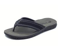 inblu VT000011 Nero Infradito per Uomo in Tessuto Blu Sottopiede Soft (Taglia 45)