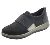 InBlu WG000008 Nero Mocassini per Donna in tessuto nero