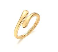 INBLUE Anello Personalizzato in Argento 925 a Spirale per Donna Incisione Nome/Data con Pietre di Nascita Fascia Aperta Regolabile Anello Promessa Regalo per Matrimonio Fidanzamento