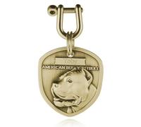 INBLUE Personalizzato Inciso Cane Nome Targhette per Animali Domestici Anti-Smarrimento Cane ID/Nome Tag Incisione in Ottone Tag Cane Regalo per Amante degli Animali Domestici - American Bully Pitbull