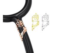 INBLUE Personalizzato Stetoscopio Charms per Infermiere in Acciaio Inox Inciso Nome ID Tag con Simbolo Stetoscopio Accessori Regalo per Medico - Stile A1