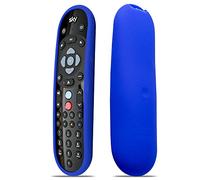 Inbrackets - Custodia protettiva per telecomando Sky Q - Custodia protettiva antiurto per telecomando Sky Q EC202O - Antiscivolo - Premium Durable Silicone Honeycomb Texture (blu)