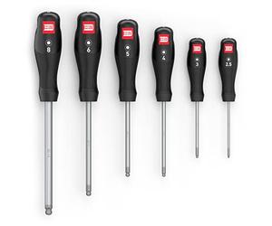 INBUS® 79863 Set Cacciavite 6pz, 2.5-8mm, con Testa a Sfera & HybridTouch