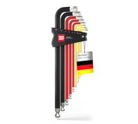 INBUS® Set Chiavi Allen 9pcs, 1.5-10mm, con ColorGrip & testa sferica