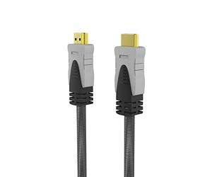 Inca Cavo HDMI 4K ad alta velocità Ethernet HDR Full UHD GOLD HDMI Versiyon 2.0 (3 cm)