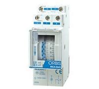 INCA DUO QRS 120 V. INTERRUPTOR HORARIO ANALOGICO 2 MODULOS CON RESERVA SEMANAL CONMUTADOR 16(4) A
