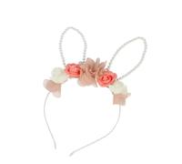 INCA HEADBAND with rabbit ears and flowers 1 u