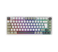 İnca IKG-455 - Tastiera da gioco wireless, switch grigi sostituibili a caldo, batteria da 4000 mAh, modalità tri-mode (Bluetooth/2,4 GHz/USB-C), design con guarnizione, tasti PBT, illuminazione RGB