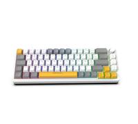 İnca IKG-457 - Tastiera meccanica da gioco, switch rossi sostituibili a caldo, layout compatto al 65% (68 tasti), illuminazione RGB, supporto software personalizzabile, cavo USB-C, bianco, layout