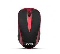 Inca iwm-221rsk - Ratón (RF Wireless, Optical, Office, Black, Red, 10 M, Batteri
