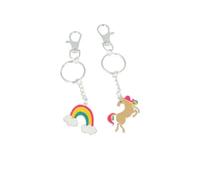 NOVA ENGEL Llaveros Unicornio-Arcoiris Bff - Lotto 2 pezzi