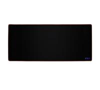 Inca Tappetino per mouse da gaming, da scrivania, antiscivolo, nero, rosso