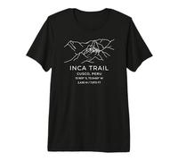 Inca Trail Perù Escursioni minimaliste Maglietta Premium