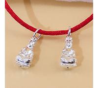 Incanini in argento sterling per gioielli che producono Buddha GUANYIN CHANMS Ornamento di meditazione per la fabbricazione e la creazione di braccialetti e la creazione attirano la ricchezza 1pcs,
