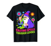 Incantesimi di Lancio Attraverso Le Lenti Wizard Design Maglietta