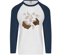 Incantesimo Libro Magia Mago Magico Uomo L/S Baseball T-Shirt